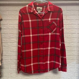 Red Button Down Flannel